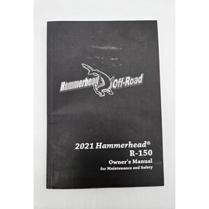 2021 Hammerhead R-150 Owner's Manual for Maintenance and Safety‎